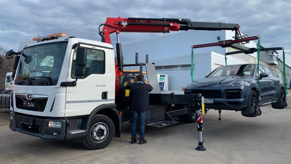 КМУ FASSI Т-серии на базе шасси MAN