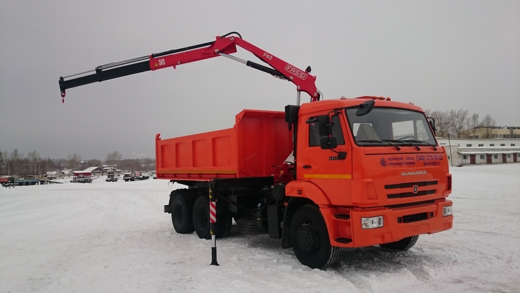 Самосвал КАМАЗ 65115 с кму F65A