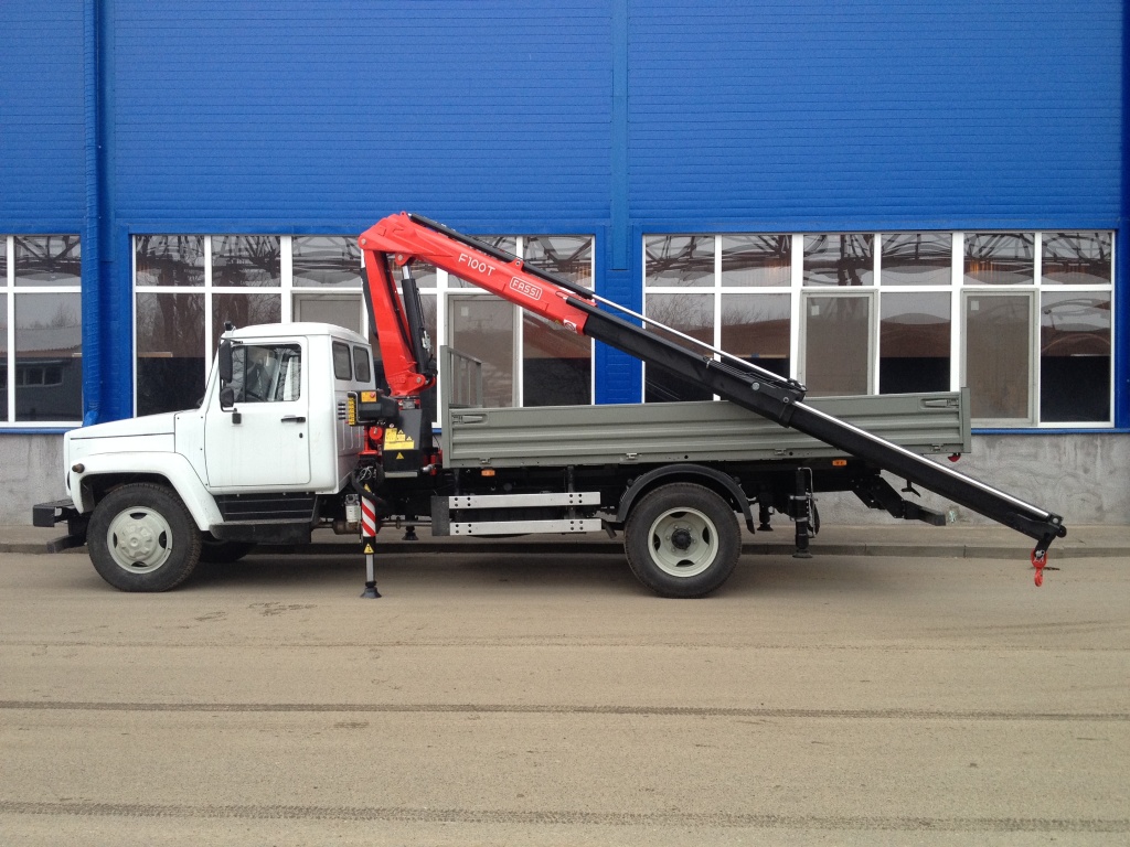 ГАЗ-3309/089 с КМУ F100AT, такого еще не было !!!